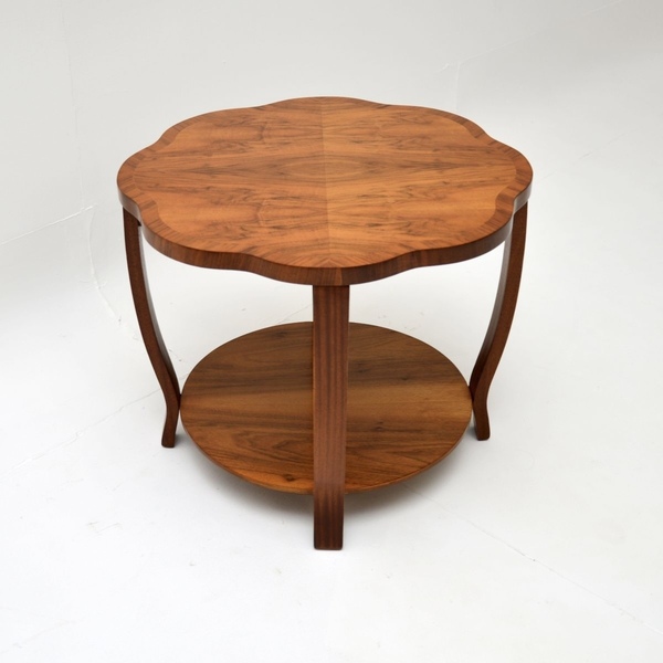 Art Deco Figured Walnut Occasional / Coffee Table