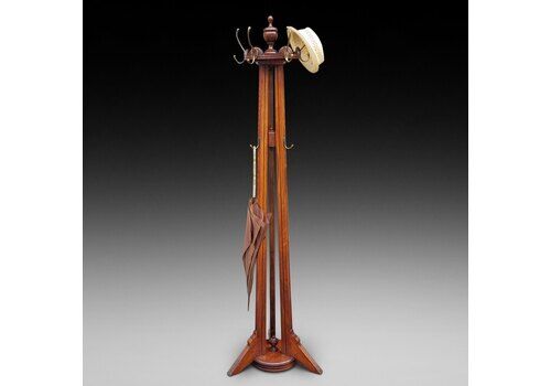 Victorian Walnut Rotating Hat & Coat Stand