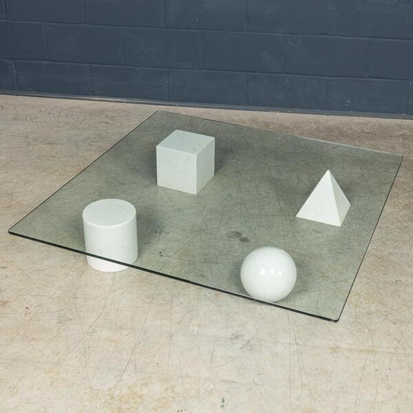20thc 'Metafora' Coffee Table By Lella & Massimo Vignelli For Casigliani C.1980 photo furniture
