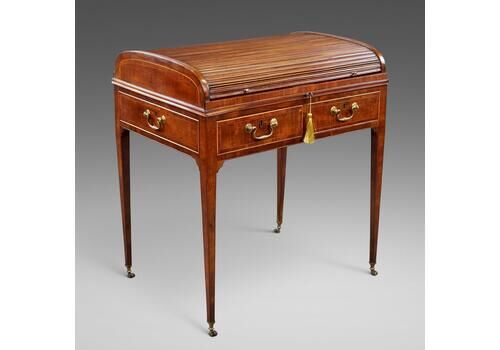 A Rare George III Tambour Desk