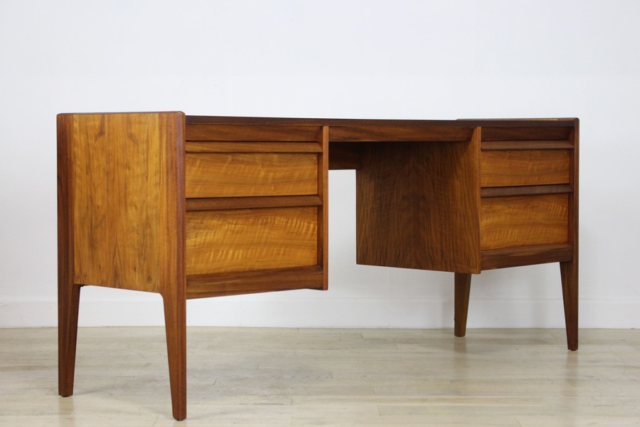 A Younger French Walnut Shallow Desk From The Russell Range
