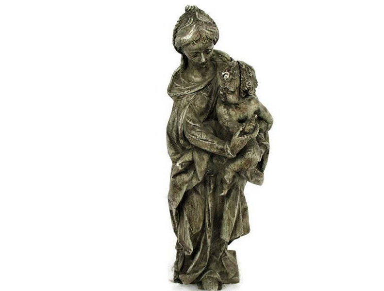 Large Statue Virgin Mary Madonna Infant Child Church Chapel Plaster ...