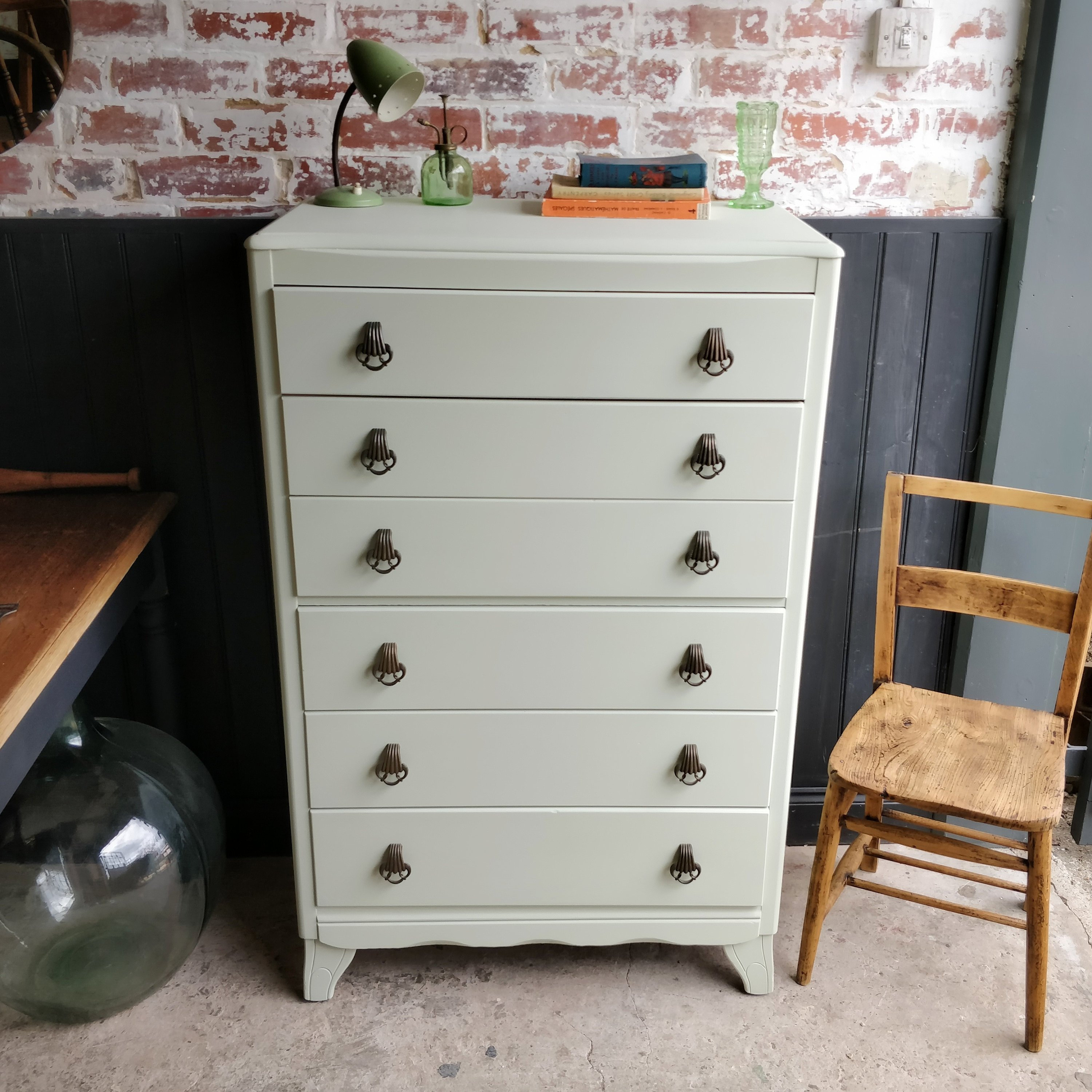 Tall And Slim Vintage Chest Of Drawers Vinterior