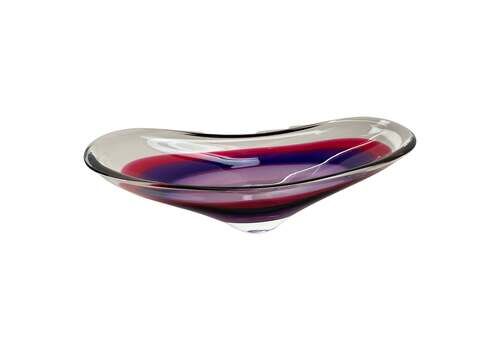 Xl 43cm Murano Glass Centerpiece By Flavio Poli Attrib., Murano, Italy, 1970s