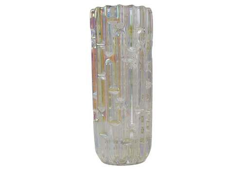 Original Frantisek Vizner Glass ´Maze´ Vase For Sklo Union Rosice 1960s