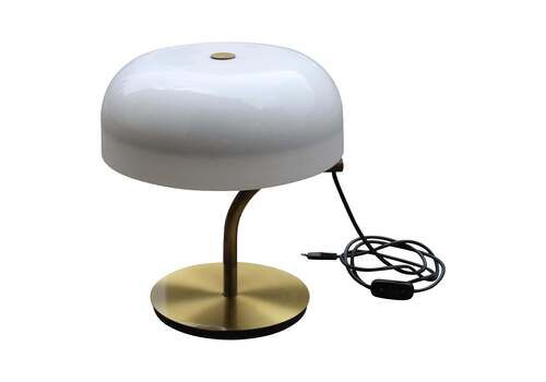 Valenti Italia 1970 Brass And Plexiglass Extensible Table Lamp