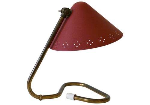 Lovely Mid Century Brass Table Lamp By Erik Wärnå For Gnosjö Sweden 1950s