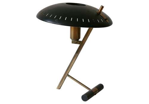 Elegant Mid Century "Decora" Or Z Table Lamp By Louis Kalff For Philips 1950s