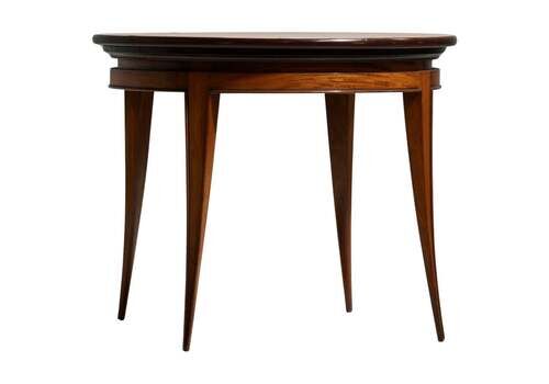 Round Coffee Table By Giuseppe Scapinelli In Wood, Brazil, 1950