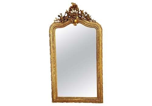 Louis XV Style Giltwood Mirror 19th Century