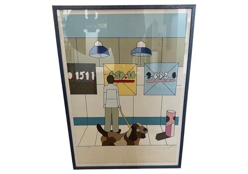 1985 Italy Pop Art Multi Colors Print By Ugo Nespolo