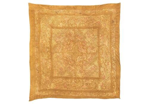 Chinese Textile Silk Embroidered Panel