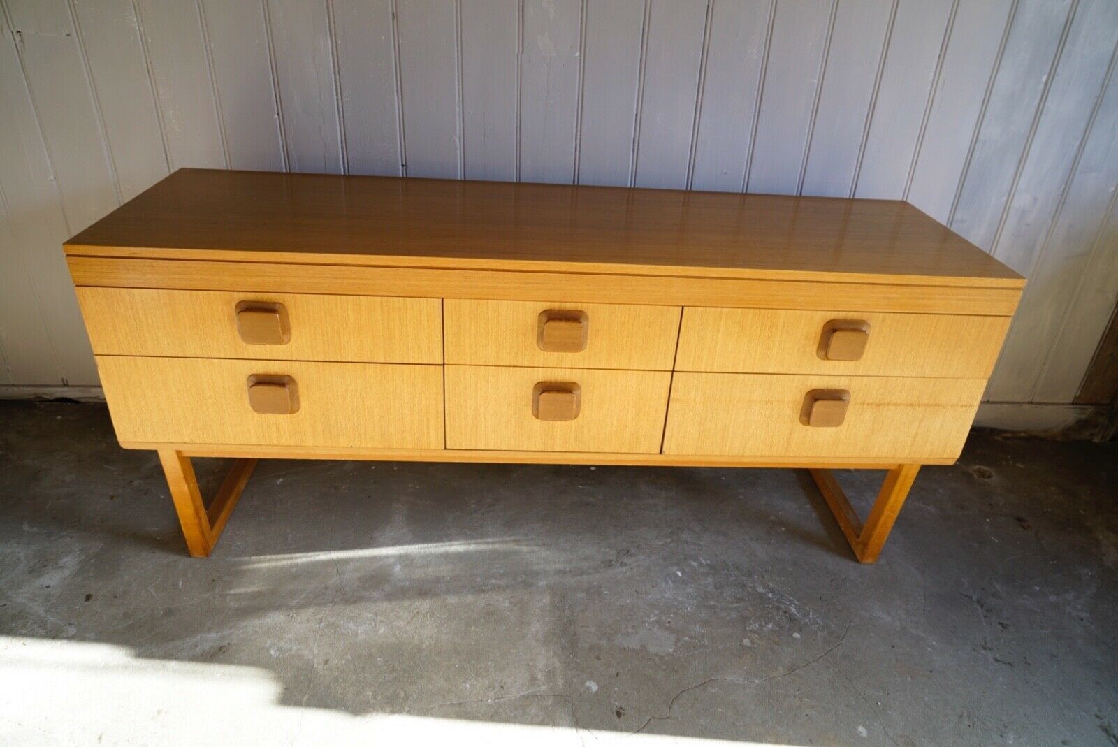 Vintage Sideboard Long Chest Of Drawers Bank Of Drawers Sleigh