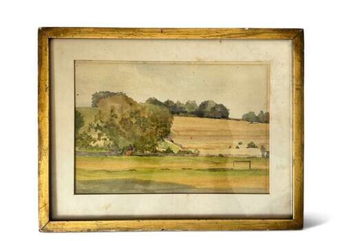 Original Watercolour ‘Berkshire Fields’ By L. Leslie Brooke