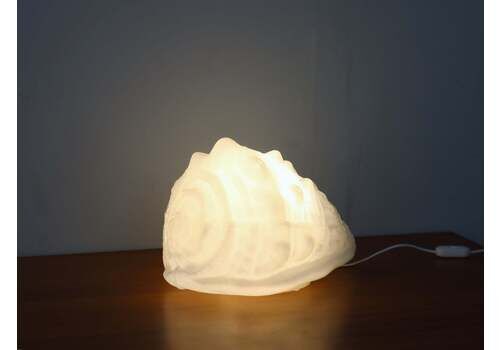 Murano Shell Shaped Table Lamp Mazzega 1970s