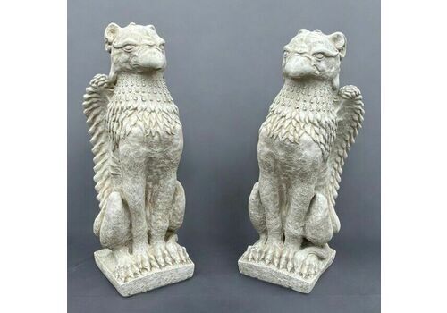 Pair Of Griffins. Perfect For Pier Cap Decoration Or Use A Statues