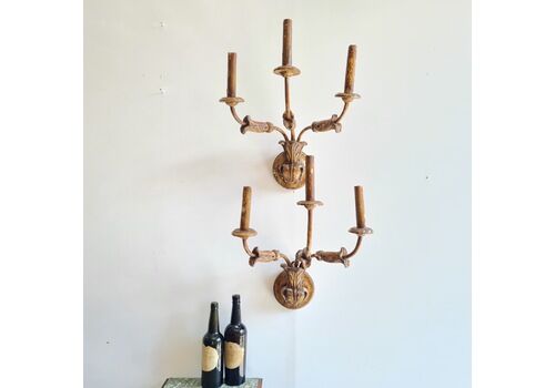 Pair Of 18th Century Wall Lights C1790 Free Delivery Uk