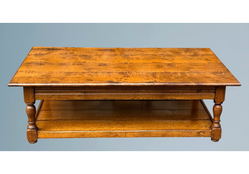 Large Solid Oak Rectangular Coffee Table