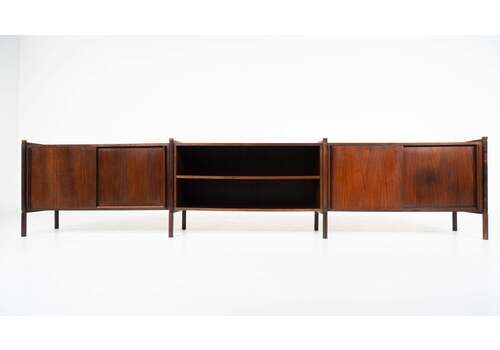 Mid Century Modern Wooden Sideboard By Fukuoh Hizori For Gavina, 1960s