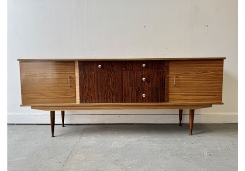 Vintage Sideboard With Drawers And Drinks Cabinet