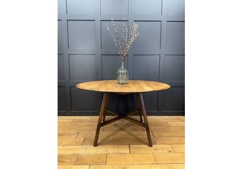 Vintage Ercol 377 Drop Leaf Table Elm Top, Extending Table Desk, Mid Century