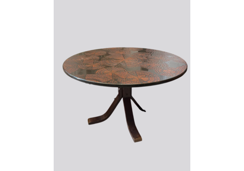 Mid Century Norwegian Round Coffee Table