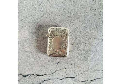 Antique Sterling Silver Vesta Case 1897