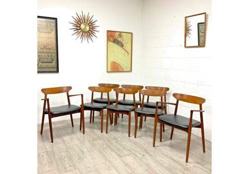 8 X Danish Teak Dining Chairs Model 59 By Harry Ostergaard For A S Randers
