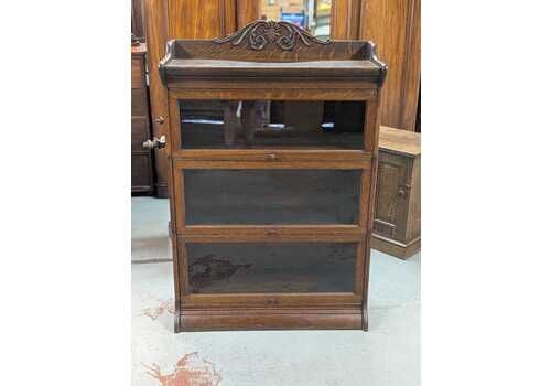 Victorian Oak Three Tier Stacking Barristers Bookcase