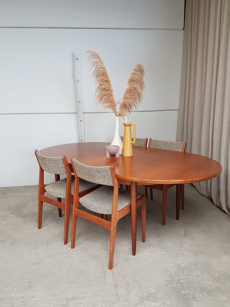 extending dining scandinavian teak dining table