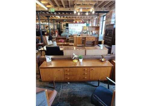 Vintage White And Newton Of Portsmouth Sideboard   Mid Century Teak & Afromosia, 193cm Wide