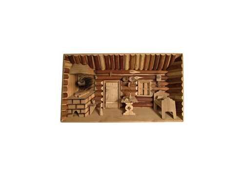 Vintage German Erzgebirge 3d Wood Shadowbox Diorama Art Wall Decor Retro Gdr Amazing Detail