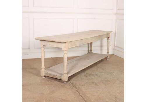 French Bleached Oak Drapers Table