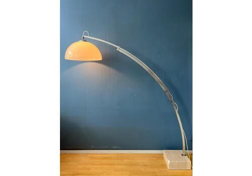 Vintage Space Age Arc Floor Lamp In Style Of Guzzini