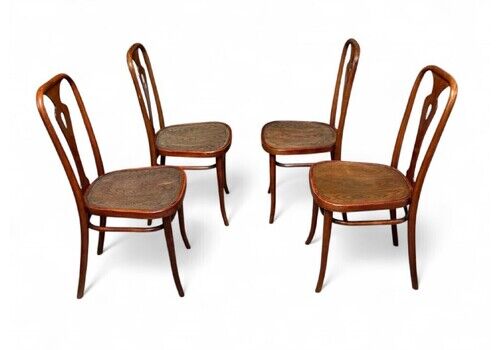 Set Of Four Thonet Chairs, 1920s