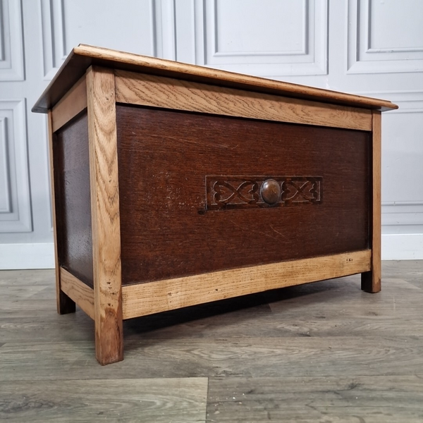 Antique Style Vintage Wooden Blanket Box Mule Chest Trunk Storage Table ...