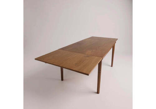 Mid Century Modern Hs Møbler Danish Teak Extending Dining Table