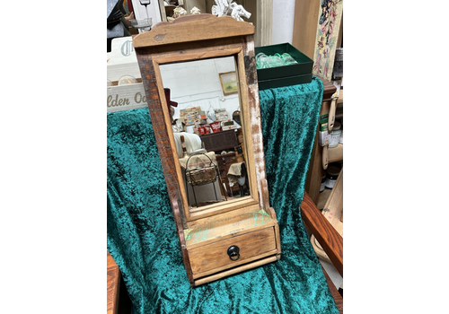 Rustic Wall Mounted Dressing Mirror Hand Made From Reclaimed Wood