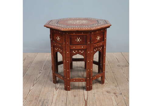 Anglo Indian Inlaid Hoshiarpur Table