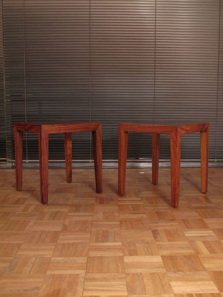 Brazilian Rosewood Side Tables By Severin Hansen For Haslev