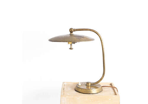 A French Mid Century Brass Table Lamp
