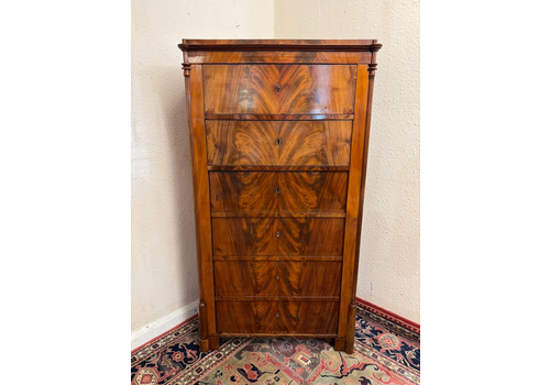 Outstanding Quality Mahogany Chest Of Two Drawers With Cupboard Below Circa 1880