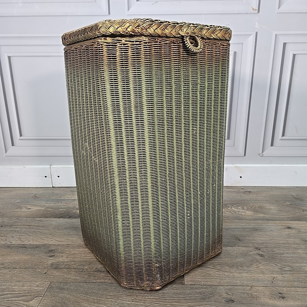 Retro Vintage Lloyd Loom Lusty Linen Woven Fibre Bedroom Laundry