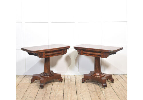 Pair Of Mahogany Tea Tables, 1970s