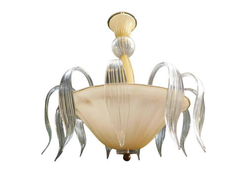 Amber Murano Chandelier, 1960s