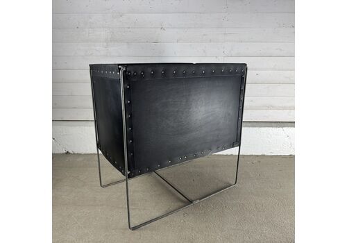 Vintage Retro Steel Framed Vinyl Record Storage Rack