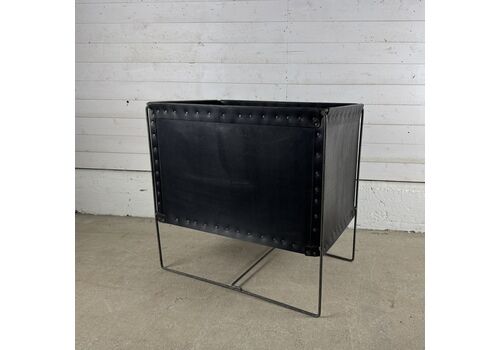 Vintage Retro Steel Frame Vinyl Record Storage Rack