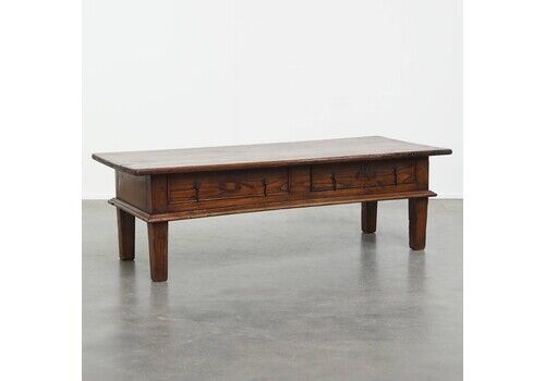 Beautiful Large Antique Coffee Table With Original Details And A Beautiful Patina