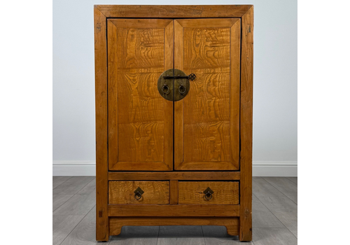 Antique 20th Century Chinese Cabinet In Oak