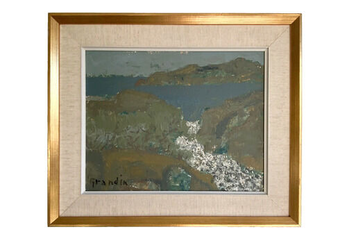Vintage Oil Landscape By Svan Grandin (1906 1982) Painting, Signed